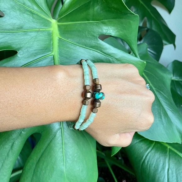 Gemstone bracelet set - Picture 3 of 6